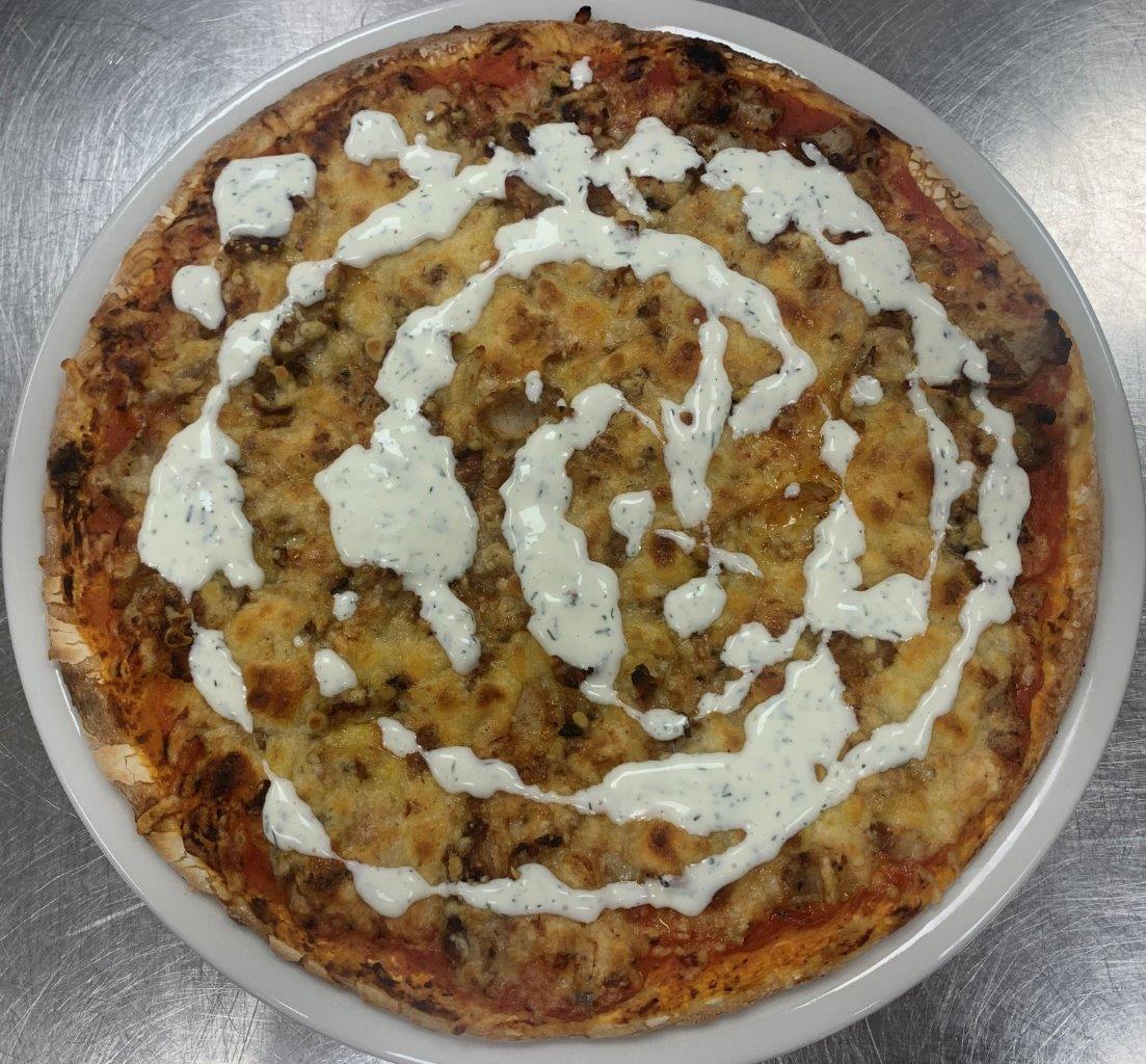 Hausgemachte Kebab Pizza